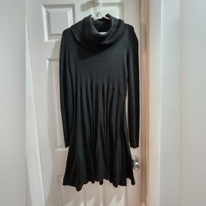Black Turtleneck Sweater Dress